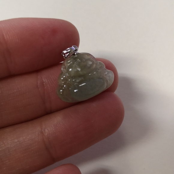 Happy Buddha Jade pendant - Picture 2 of 7